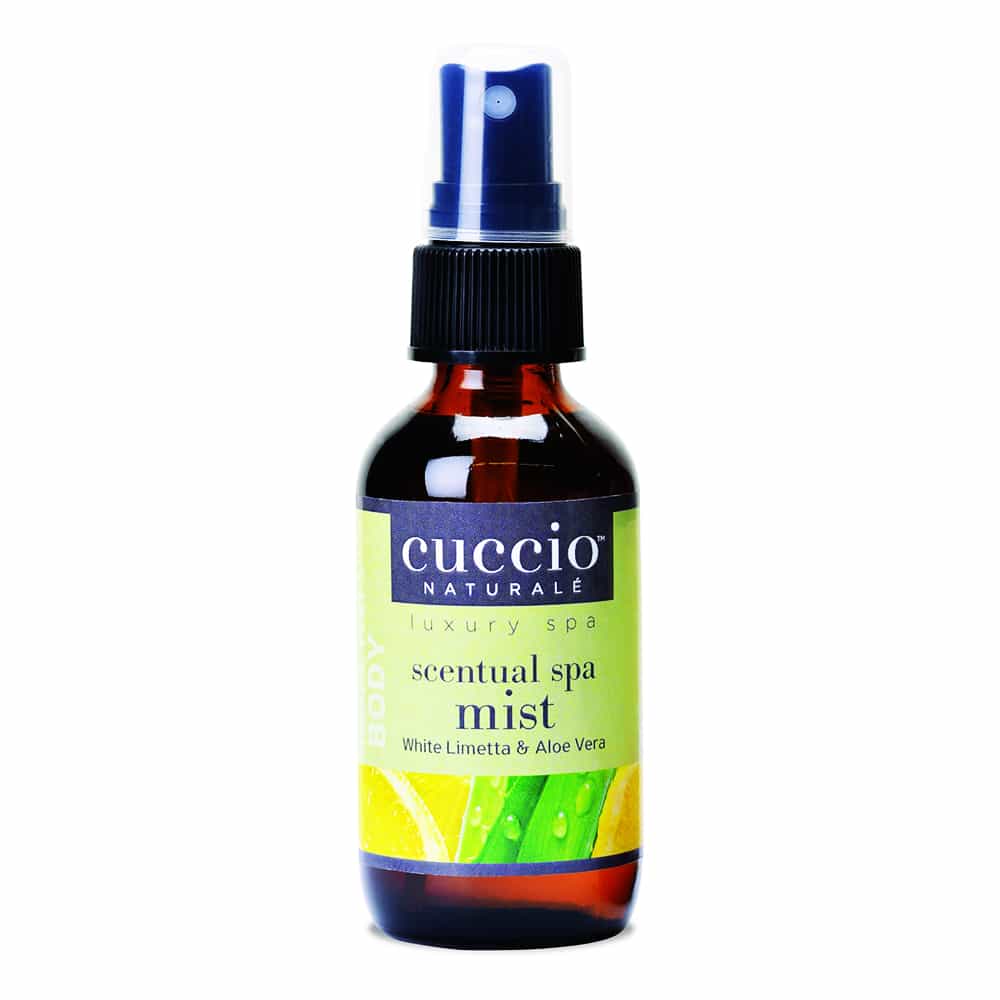 White Smoke Cuccio Scentual Spa Mist 2 oz White Limetta&Aloe Vera 3345-C