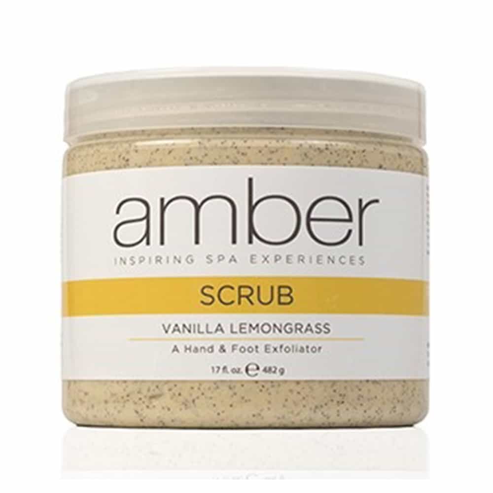 Antique White Amber Scrub Hand/Foot Vanilla Lemongrass 17 oz