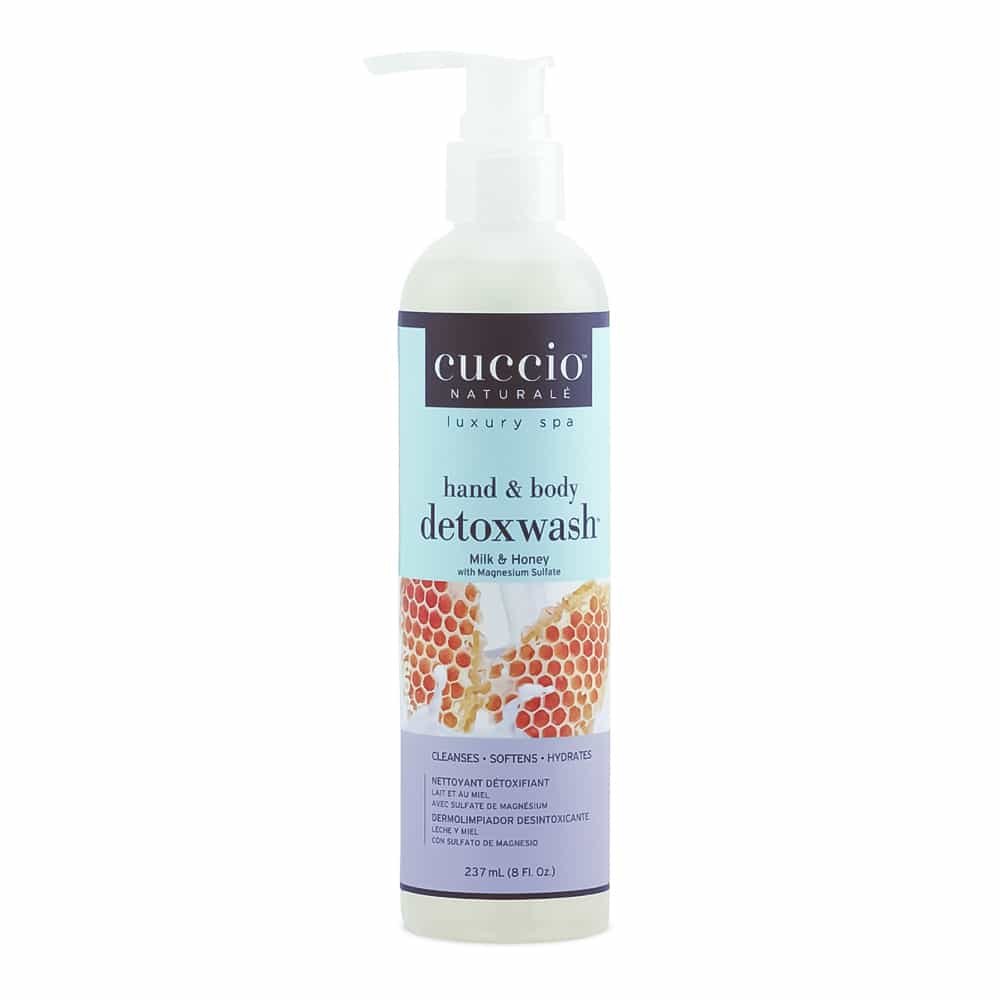 Light Gray Cuccio Hand & Body Detoxwash Milk & Honey 8 fl oz CNSC6724