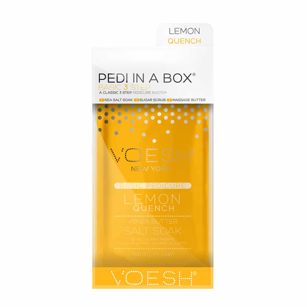 White Smoke Voesh Pedi In A Box Basic 3 Step Lemon Quench VPC118LMN