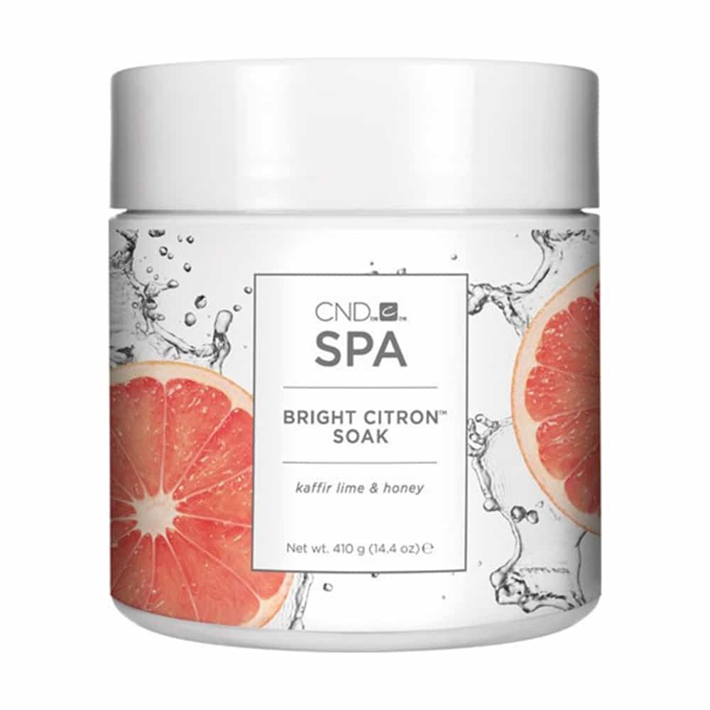 White Smoke CND Spa Bright Citron Soak 14.4 fl.oz./410g