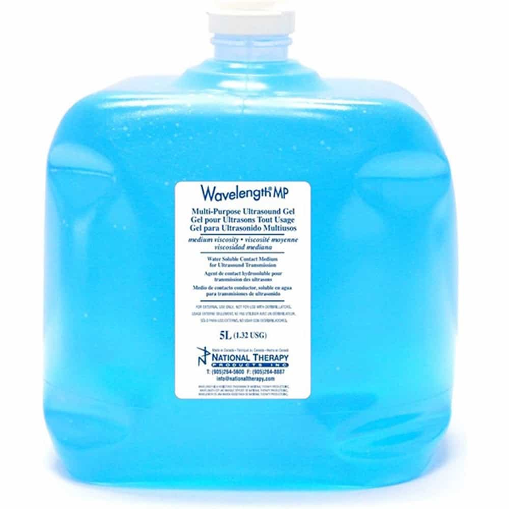 Deep Sky Blue Wavelength MP Ultrasound Gel Medium Viscosity 5L