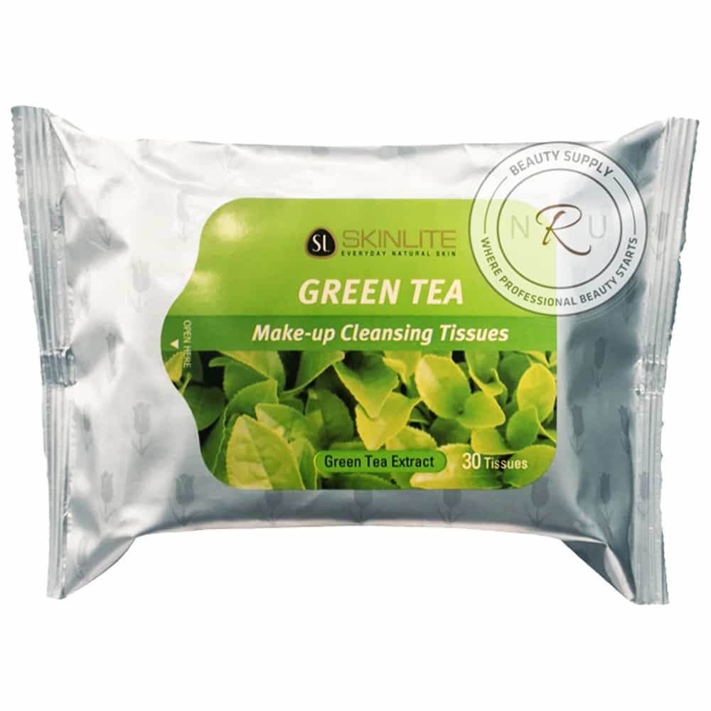 White Smoke Skinlite1002 Make-Up Cleansing Tissues 30 Sheets -Green Tea