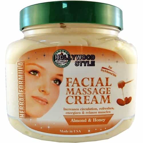 White Smoke Hollywood Style Facial Massage Cream Almond&Honey 20oz 75570