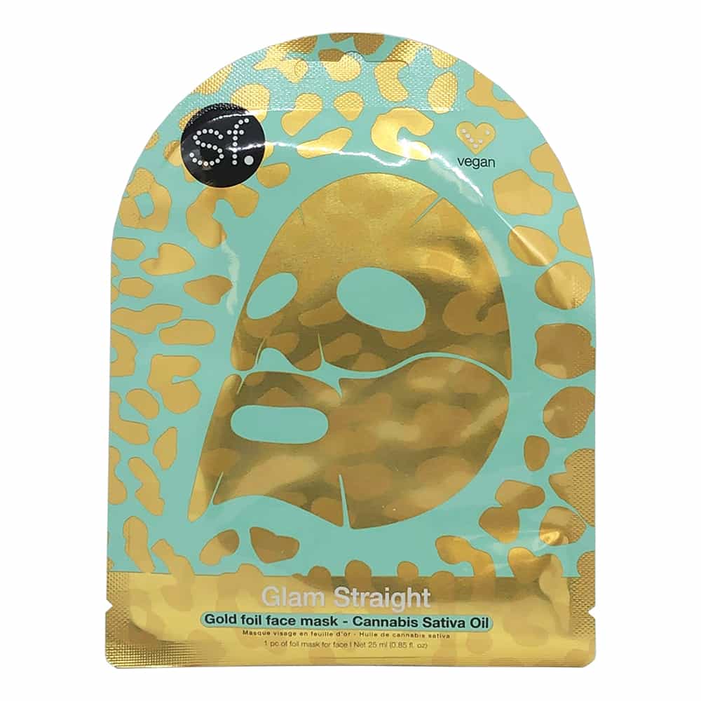 White Smoke SKINFORUM Glam Straight Gold Foil Face Mask SFFM020CBD 21070