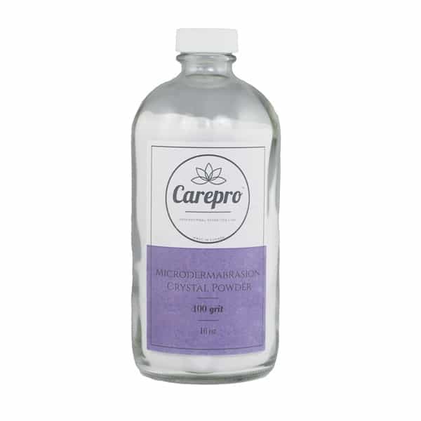 Light Gray Microdermabrasion Crystals Powder 100 Grit,16 fl oz - WAO100