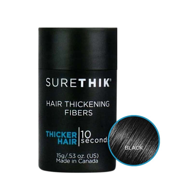 White Smoke SureThik Hair Thickening Fibers Black 15g