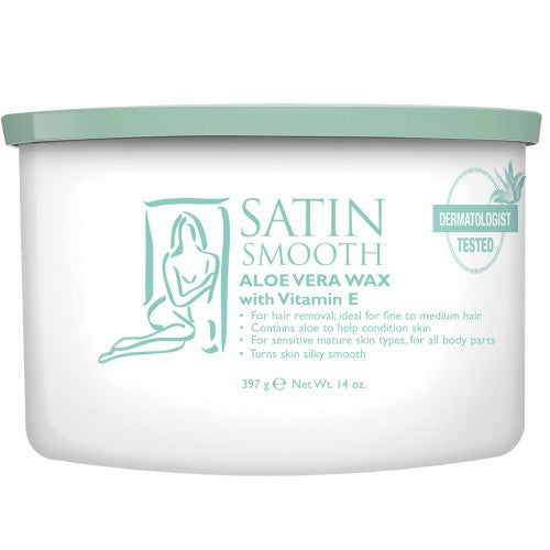 White Smoke Satin Smooth Aloe Vera Wax 14oz