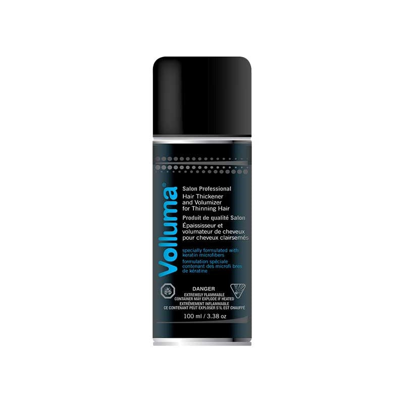 Black Volluma Hair Thickening Spray #5 Medium Brown 100ml