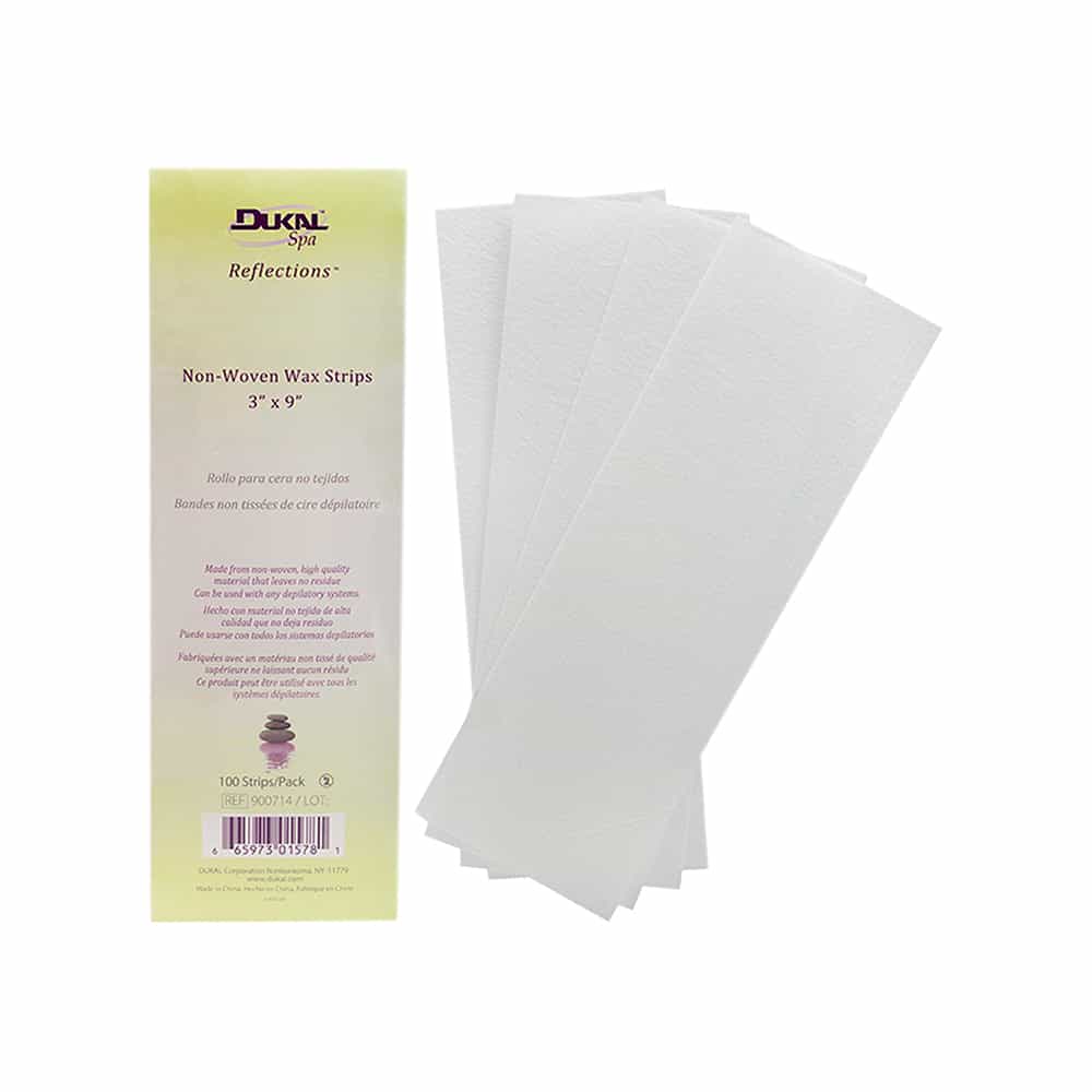 White Smoke Dukal Non-Woven Wax Strips 3" x 9" 100PK 900714/01578