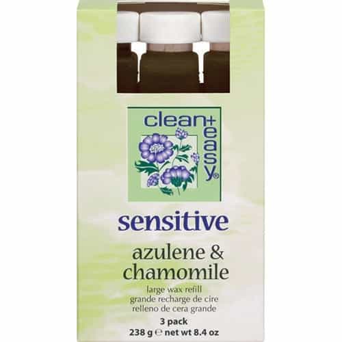 Light Gray C&E Sensitive Azul.& Chamo. Large Wax Refill 8.4oz 3pk 41231