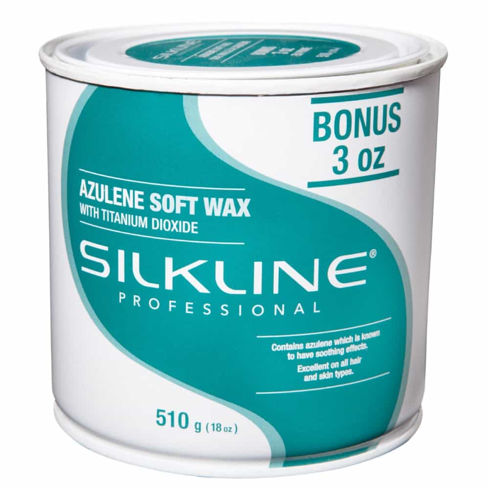 White Smoke Silkline Azulene Soft Wax With Titanium 18oz. SL18AZULC