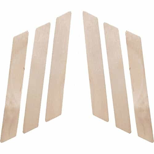 White Smoke Silkline Large Wood Applicators W/Slanted Tip 100pk SSWA08NC