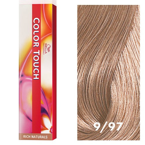 White Smoke Wella Color Touch 9/97 Very Light Blonde/Cendre Brown 2oz