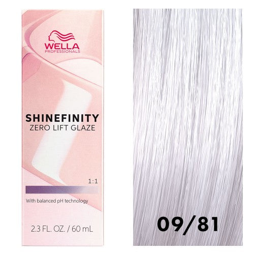 White Smoke Wella Shinefinity 09/81 Very Light Blonde Pearl Ash 2.3oz