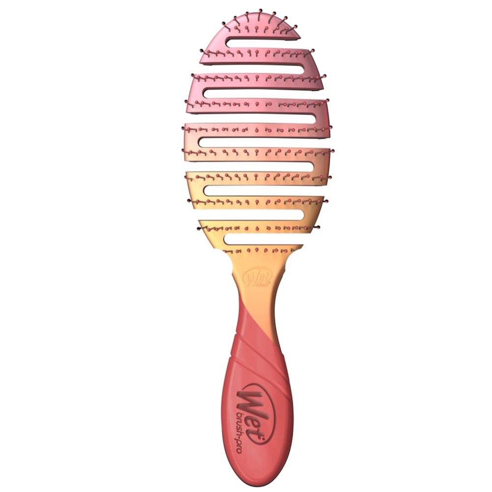 White Smoke WetBrush Pro Flex Dry Detangler Brush Ombre - Teal