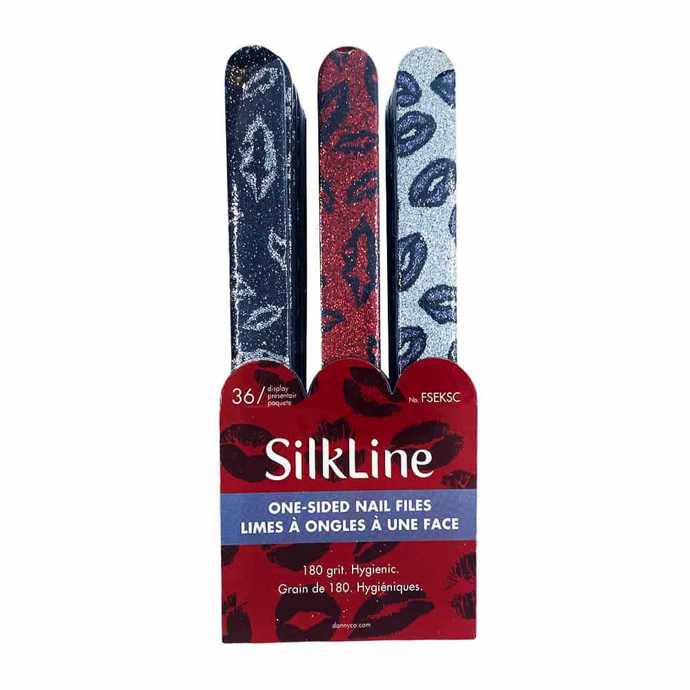 White Smoke Silkline One-Sided Nail Files 180 Grit 36PC FSEKSC 01314