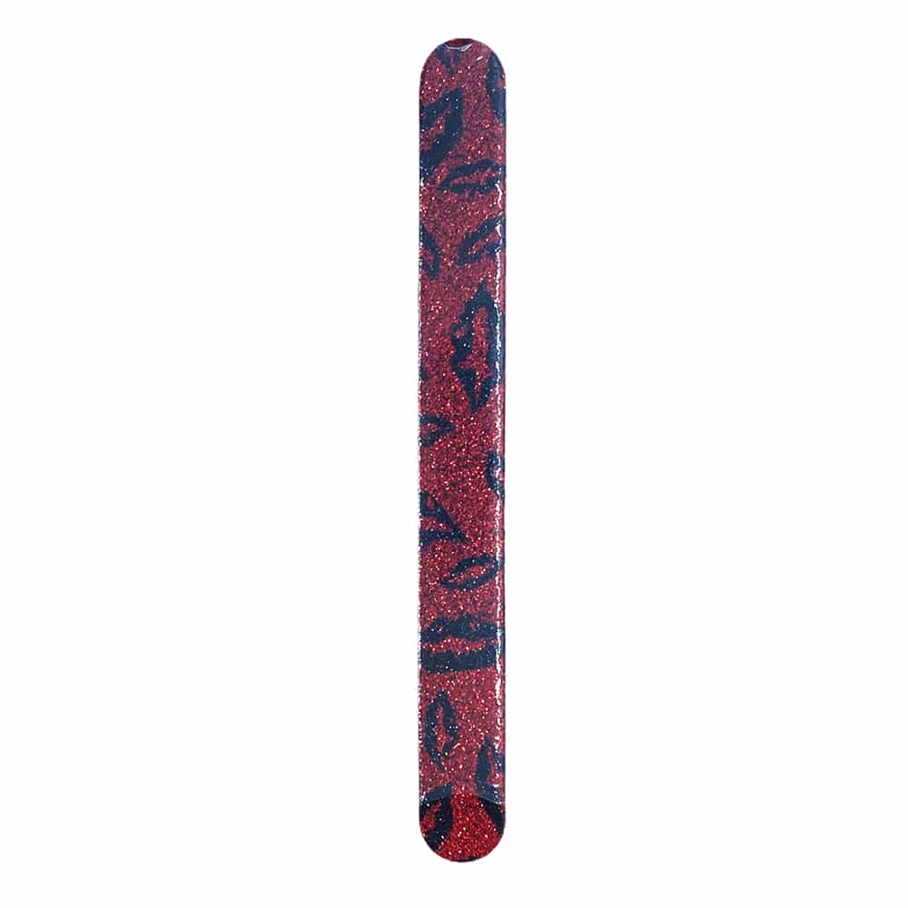 Dim Gray Silkline One-Sided Nail File 180 Grit Red FSEKSC 01316