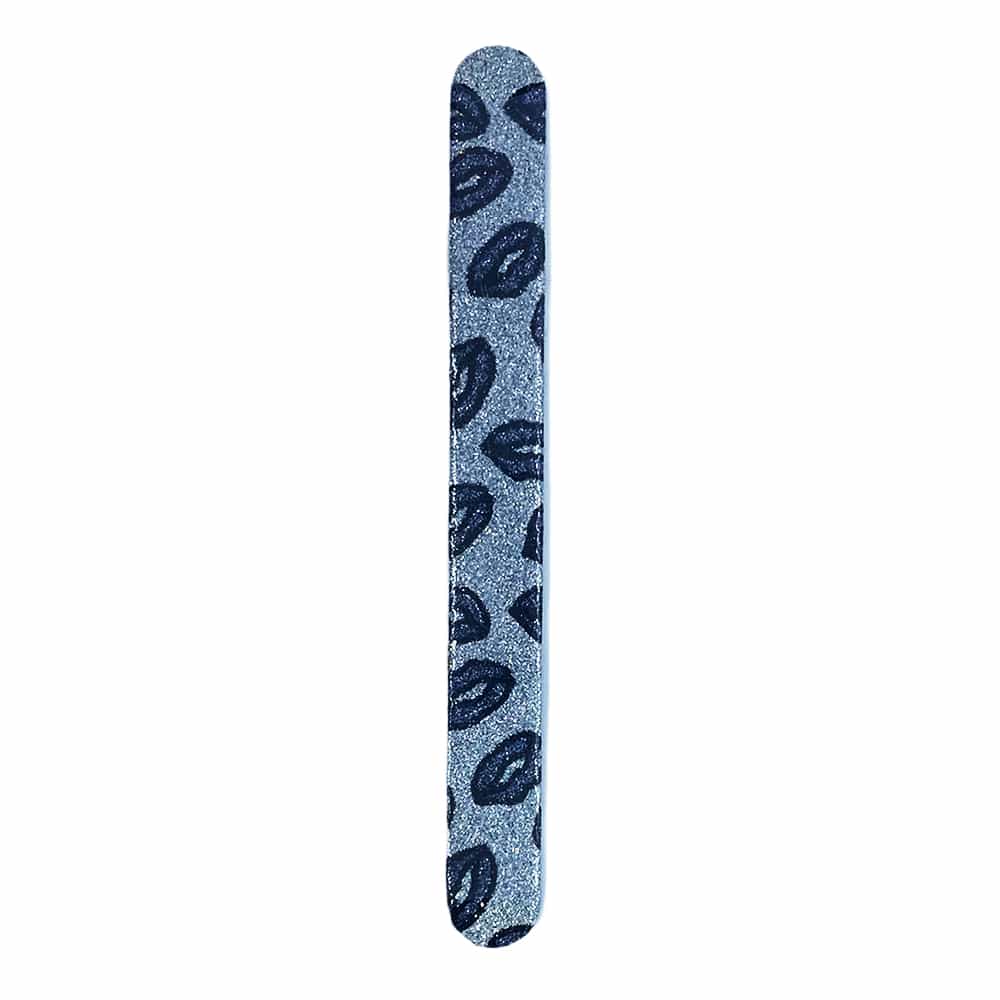 Light Slate Gray Silkline One-Sided Nail File 180 Grit Silver FSEKSC 01316