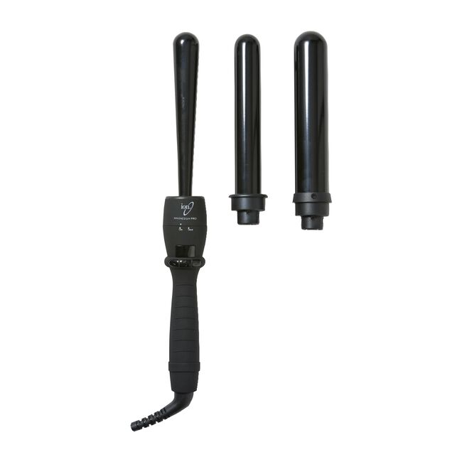 White Smoke ION Magnesium Pro Interchangeable Clipless Curl Wand Trio