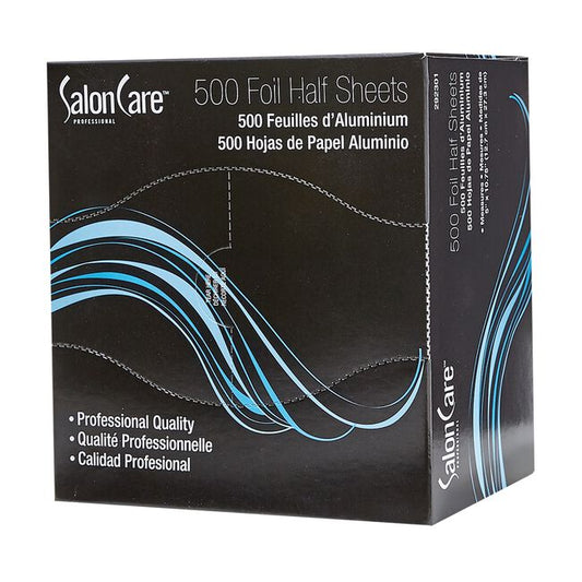 Dark Slate Gray Salon Care Foil Half Sheets 500 Count