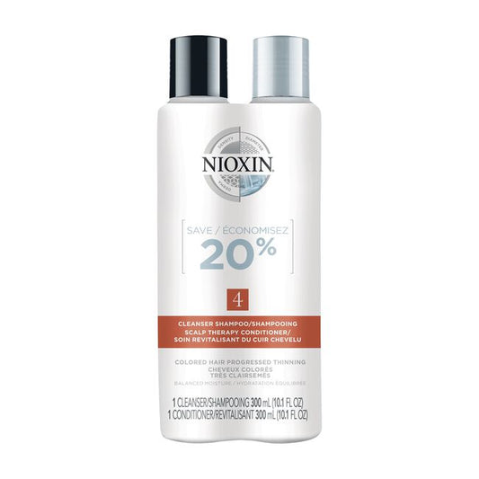 White Smoke Nioxin System 4 Cleanser & Scalp Therapy Duo
