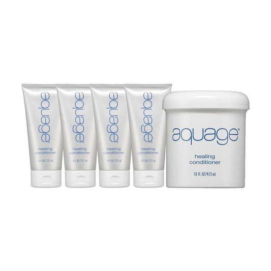 Light Gray Aquage 4-Healing Conditioner 6oz, 1-Healing Conditioner 16oz