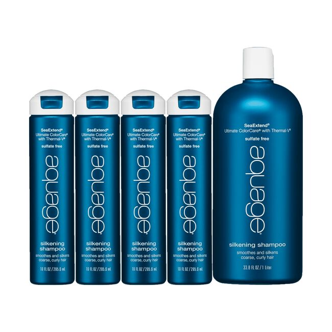 White Smoke Aquage 4-Silkening Shampoo 10oz, 1-Silkening Shampoo 33.8oz