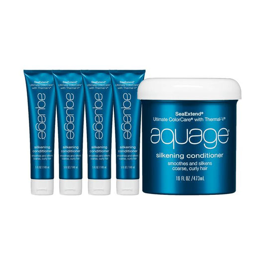 White Smoke Aquage 4-Silkening Conditioner 5oz, 1-Silkening Conditioner 16oz