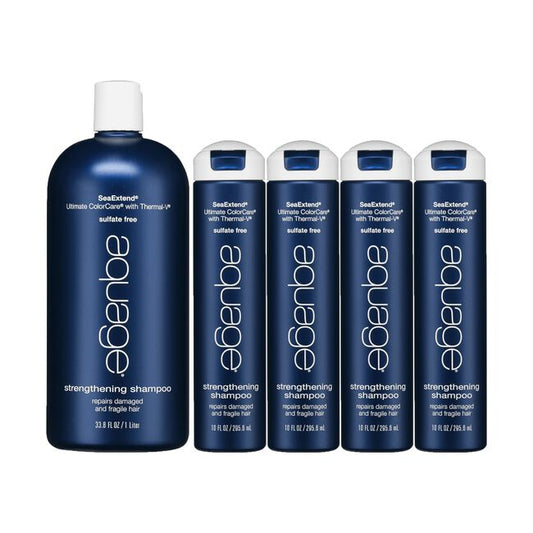 White Smoke Aquage 4-Strengthening Shampoo 10oz, 1-Strengthening Shampoo 33.8oz