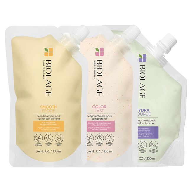 Antique White Biolage Deep Treatment Mask Starter Pack