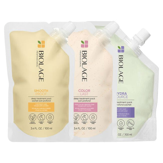 Antique White Biolage Deep Treatment Mask Starter Pack