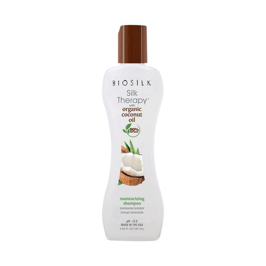 White Smoke BioSilk Biosilk Silk Therapy with Coconut Oil Moisturizing Shampoo
