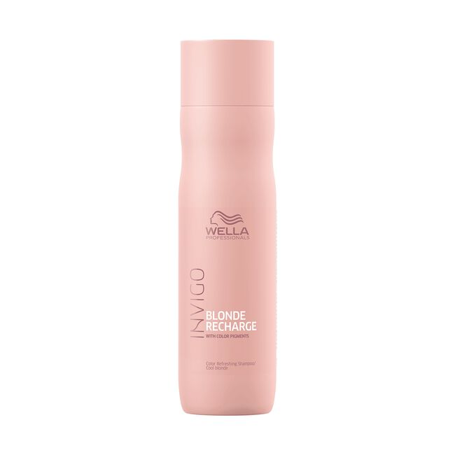 Light Pink Wella INVIGO Recharge Color Refreshing Shampoo for Cool Blondes