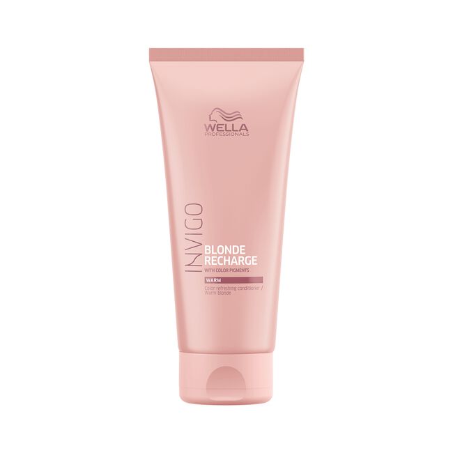 White Smoke Wella INVIGO Recharge Color Refreshing Conditioner Warm Blondes