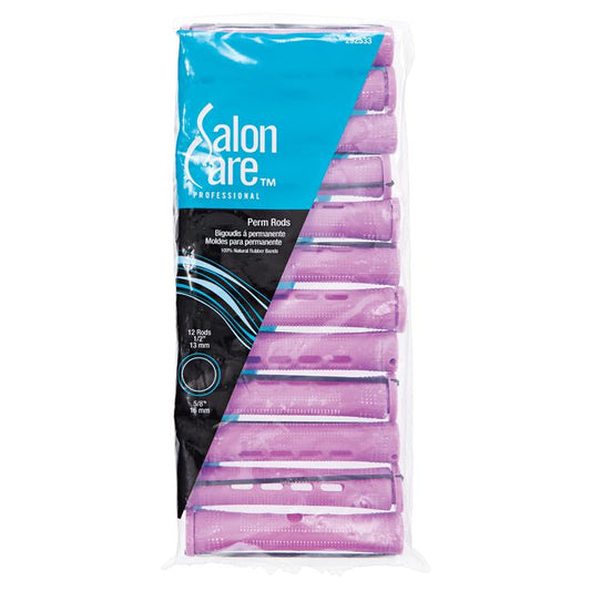 Plum Salon Care Salon Care Orchid Large Curved Perm Rods 12 Pack