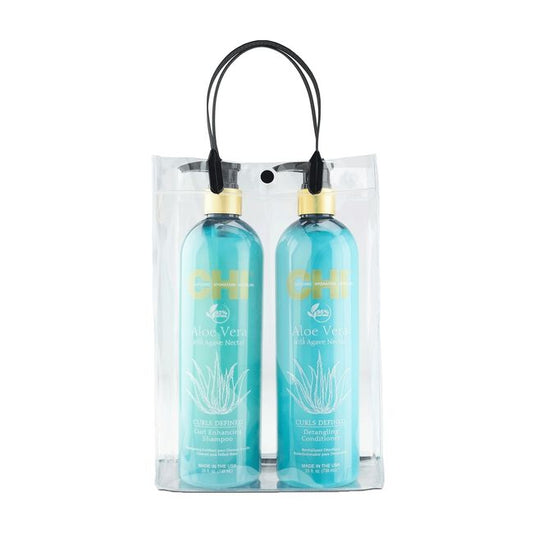 White Smoke CHI CHI Aloe Vera Curl Shampoo & Detangling Conditioner Duo