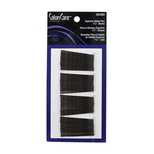Dark Slate Gray Salon Care Salon Care Supreme Bobby Pins 1 7/8 Inch  Brown - 60 Count