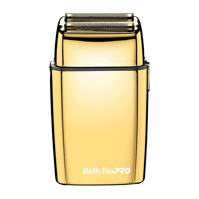Light Goldenrod BaBylissPRO FoilFX02 Cordless Metal Double Foil Gold Shaver