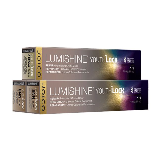 White Smoke Joico Lumishine YouthLock Repair+Permanent Creme Color