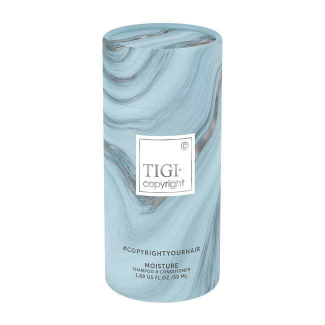 Light Steel Blue TIGI Copyright Moisture Mini Shampoo & Conditioner Kit