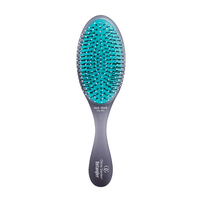 White Smoke Olivia Garden Black Detangler Brush for Medium -Thick Hair