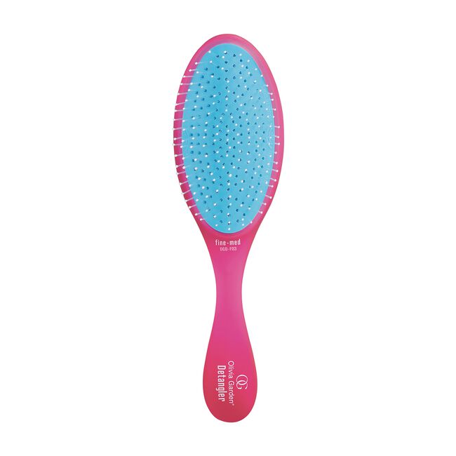 White Smoke Olivia Garden Pink Detangler Brush for Fine-Medium Hair