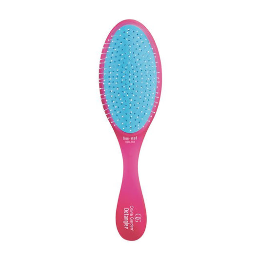 White Smoke Olivia Garden Pink Detangler Brush for Fine-Medium Hair