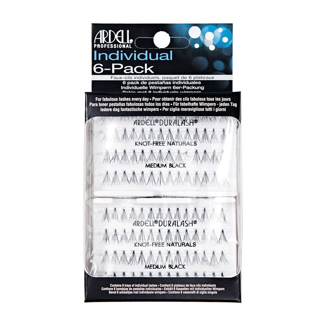 Lavender Ardell 6 Pack Duralash Naturals Medium Black