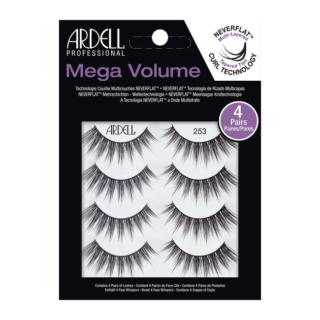 Black Ardell 4 Pack Mega Volume #253 Lashes