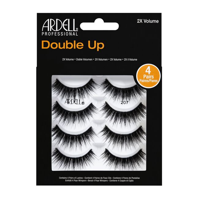 Black Ardell 4 Pack Double Up Lashes # 207