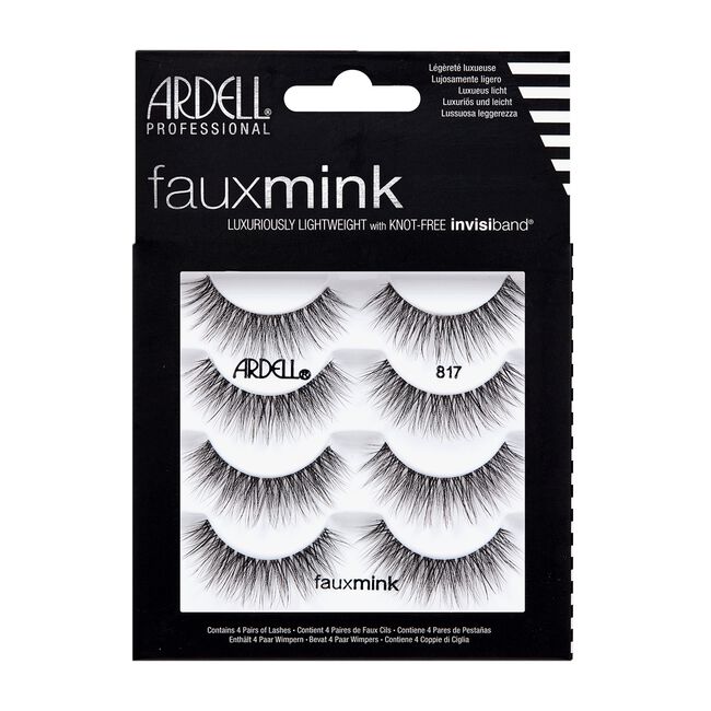 Black Ardell 4 Pack Faux Mink #817