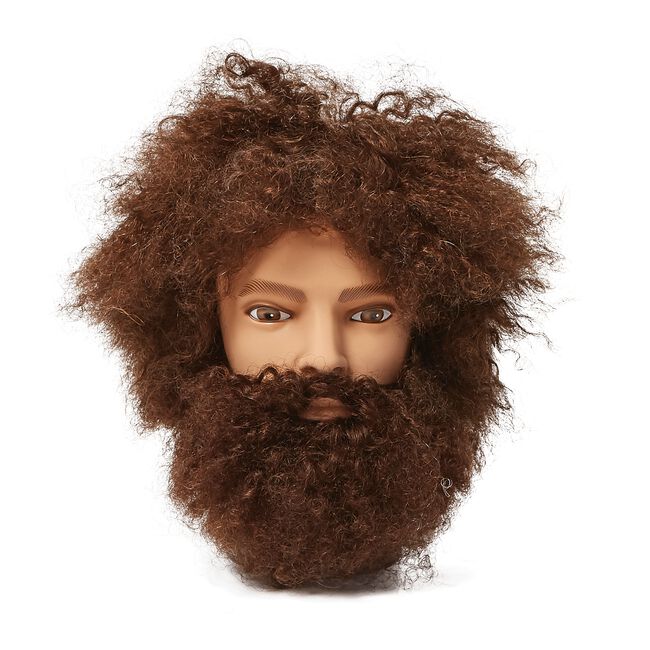 White Smoke Salon Care Mr. Denton Afro Mannequin Head with Beard