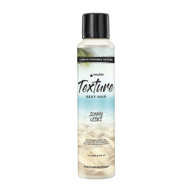 White Smoke SexyHair Sunny Vibes Texturizing Spray Gel 8 oz